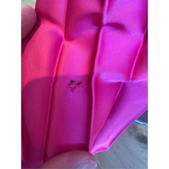 NWT Julia Jordan Pink Sunburst Pleated Satin Maxi Dress *Flawed Gem* - Picture 8 of 8